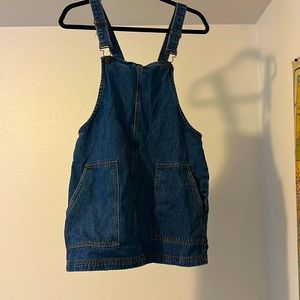 Forever 21 Denim Overall Mini Dress